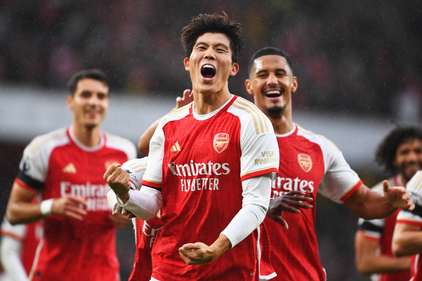 Tomiyasu's first goal for Arsenal