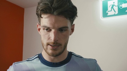 Rice reacts to his crucial moments at either end at Man Utd