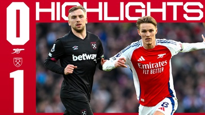Highlights: Arsenal 0-1 West Ham United | bitesize