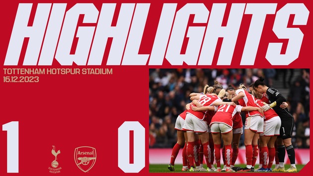 WSL highlights: Tottenham Hotspur 0-1 Arsenal
