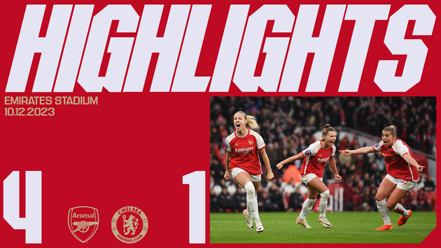 Highlights: Arsenal Women 4-1 Chelsea