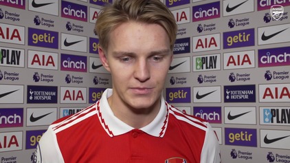 Odegaard tells Gooners to savour win over Spurs