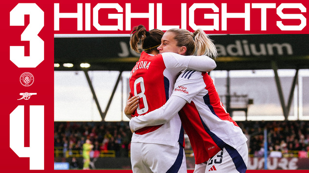 Highlights: Manchester City 3-4 Arsenal Women