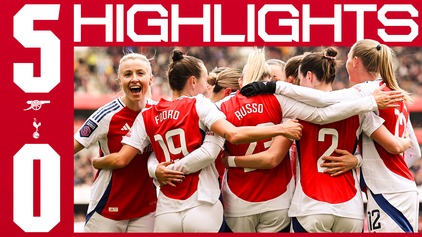 Highlights: Arsenal Women 5-0 Tottenham Hotspur