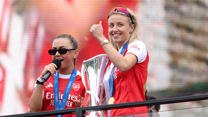 A fresh look at our homecoming Champions League trophy lift!