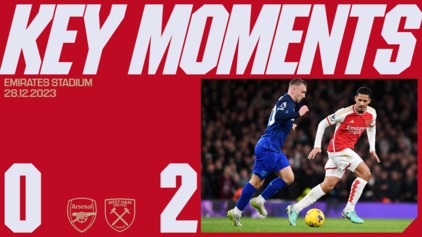 Highlights | Arsenal 0-2 West Ham United