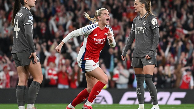 Highlights: Arsenal 3-0 Real Madrid Women (3-2 on aggregate) 