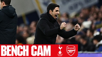 Bench Cam | Tottenham Hotspur 0-2 Arsenal