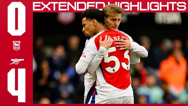 Highlights | Ipswich Town 0-4 Arsenal