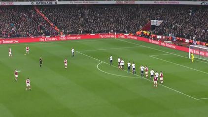 Mustafi opens the scoring against Tottenham