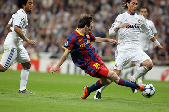 messi real madrid champions league