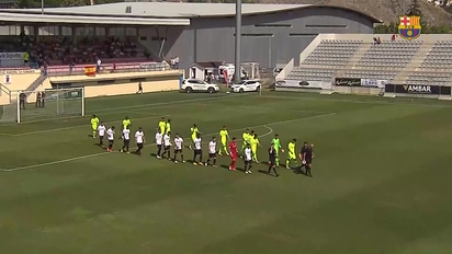 U B Conquense V Fc Barcelona B Hat Trick From Rafa Mujica