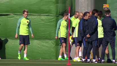 Denis Suarez Marc Andre Ter Stegen Reappear For Midweek Workout