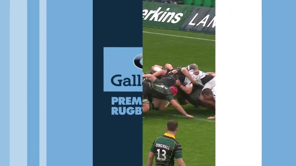 PREM Rugby | Naiyarvoro barges over from close range for Northampton
