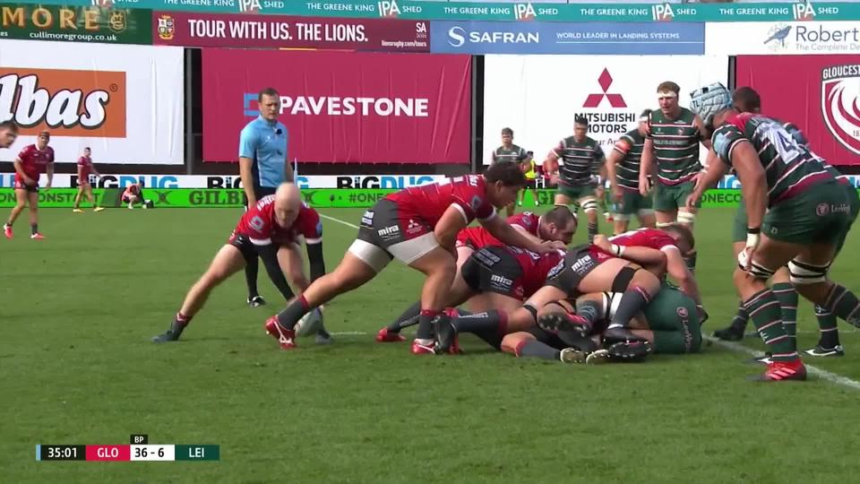 Premiership Rugby Harry Potter Dots Down For The Tigers First Try At Kingsholm After Brilliant Work From Zach Henry