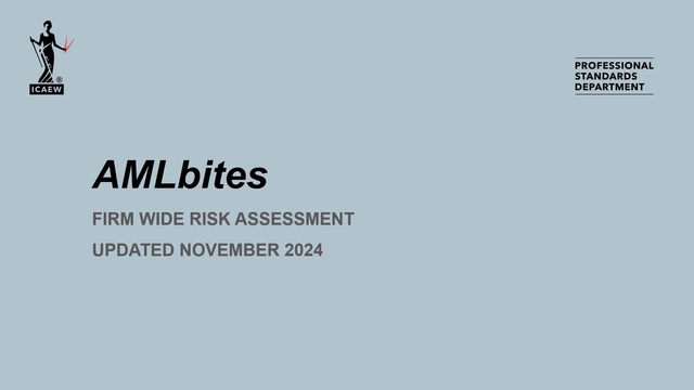 AMLbites: The firm wide risk assessment