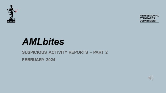 AMLbites - Suspicious Activity Reporting (SARS) Part 2