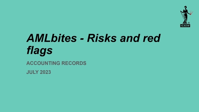 AMLbites: Risks and red flags - Accounting records