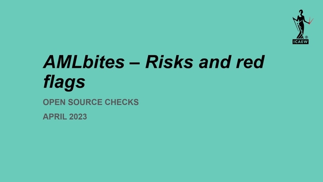 AMLbites: Risks and red flags - Open source checks