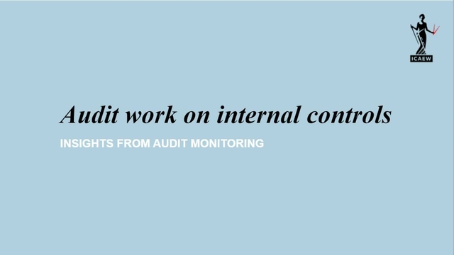 Insights from Audit Monitoring - Internal controls