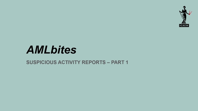 AMLbites - Suspicious Activity Reports Part 1
