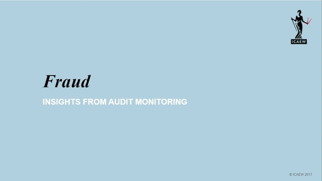 Insights from Audit Monitoring - Fraud