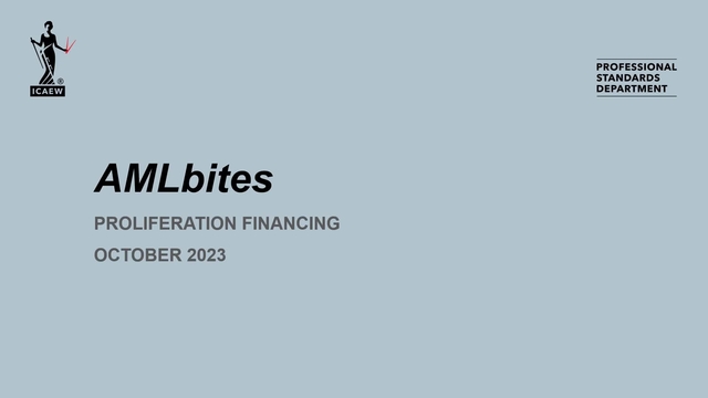 AMLbites - Proliferation financing