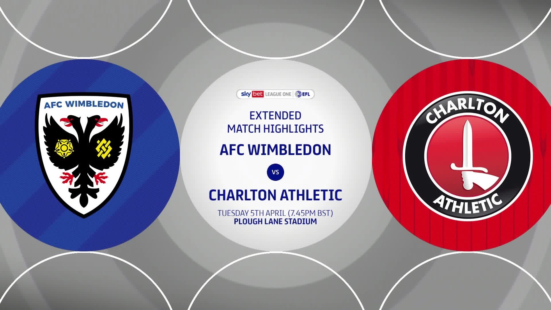 HIGHLIGHTS | AFC Wimbledon 1 Charlton 1 (April 2022)