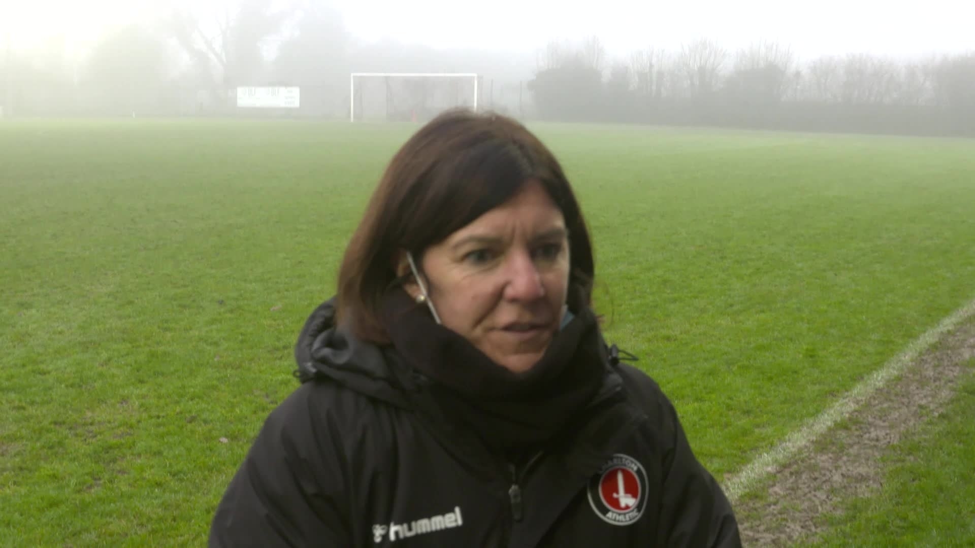 Karen Hills on a 1-0 win at Gillingham in the FA Cup (December 2021)