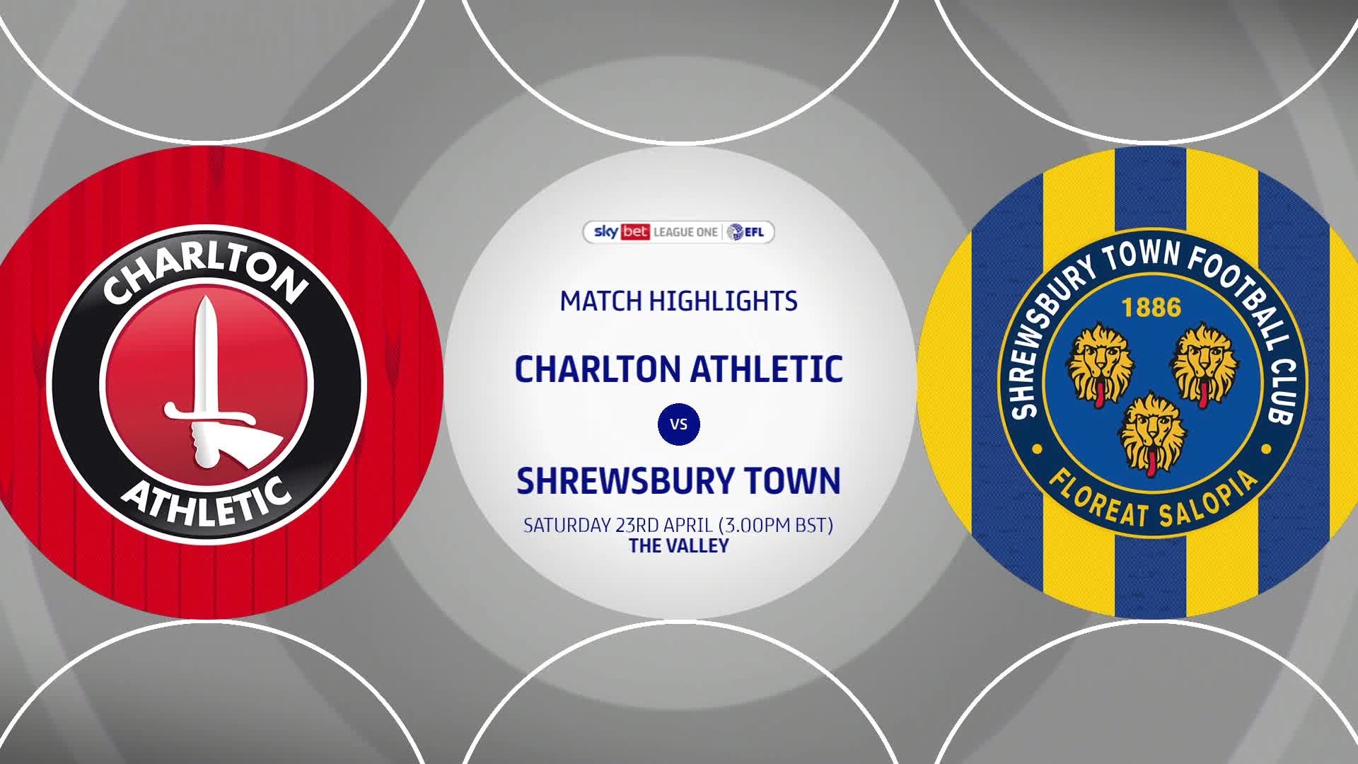 SHORT HIGHLIGHTS | Charlton 2 Shrewsbury 0 (April 2022)