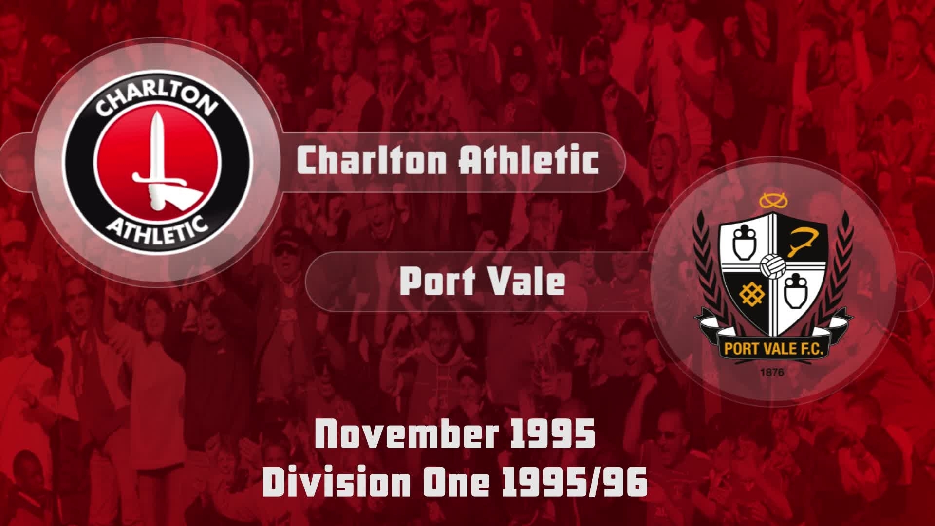 25 HIGHLIGHTS | Charlton 2 Port Vale 2 (Nov 1995)