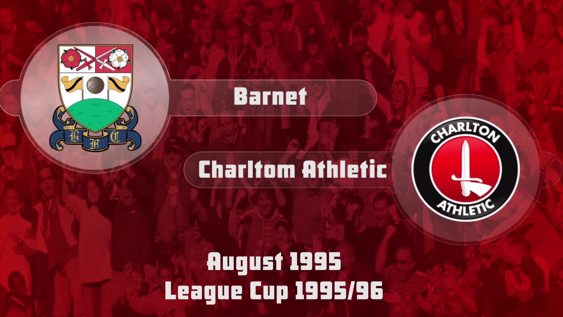 02 HIGHLIGHTS | Barnet 0 Charlton 0 (League Cup Aug 1995)