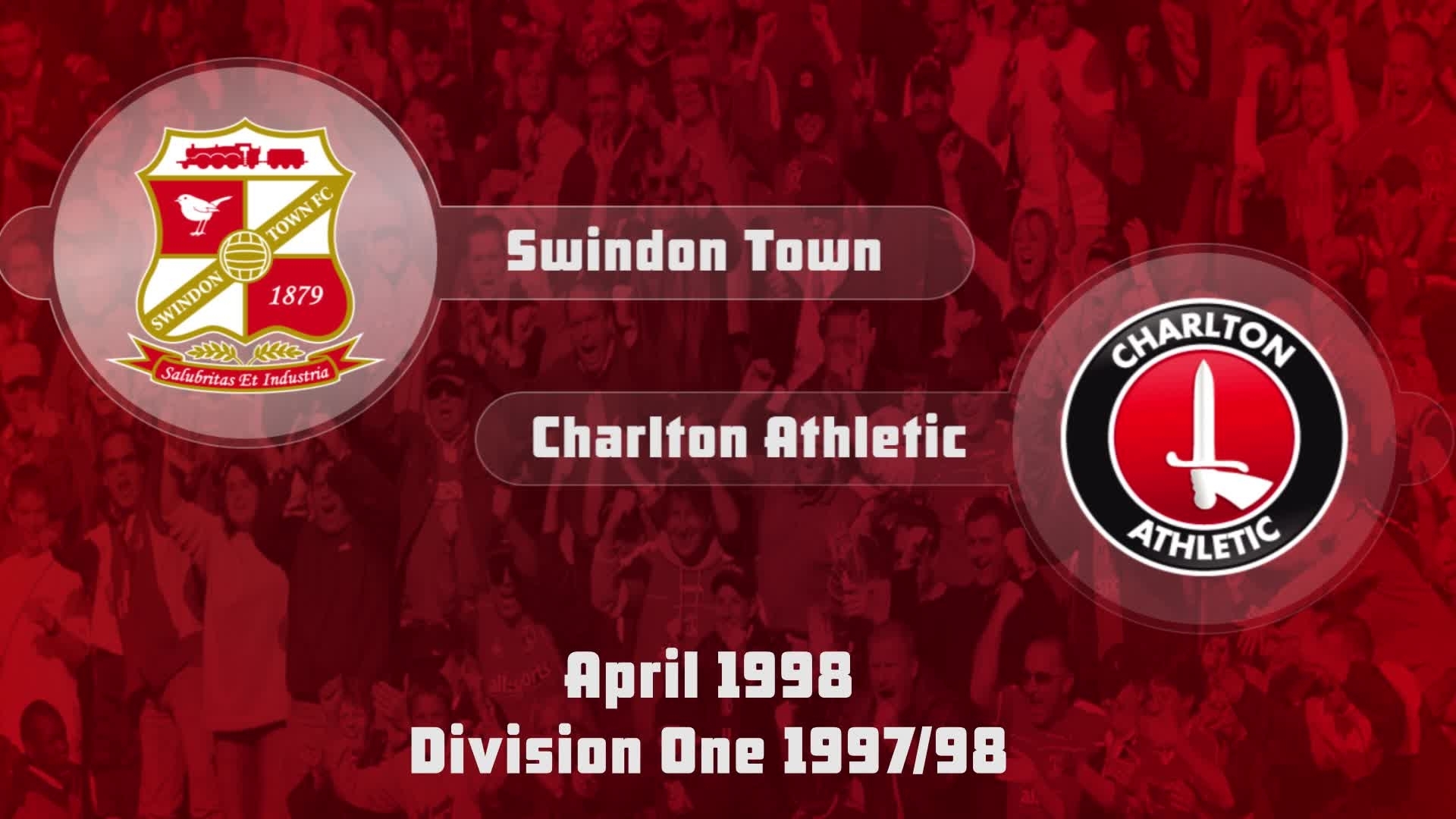 45 HIGHLIGHTS | Swindon 0 Charlton 1 (April 1998)