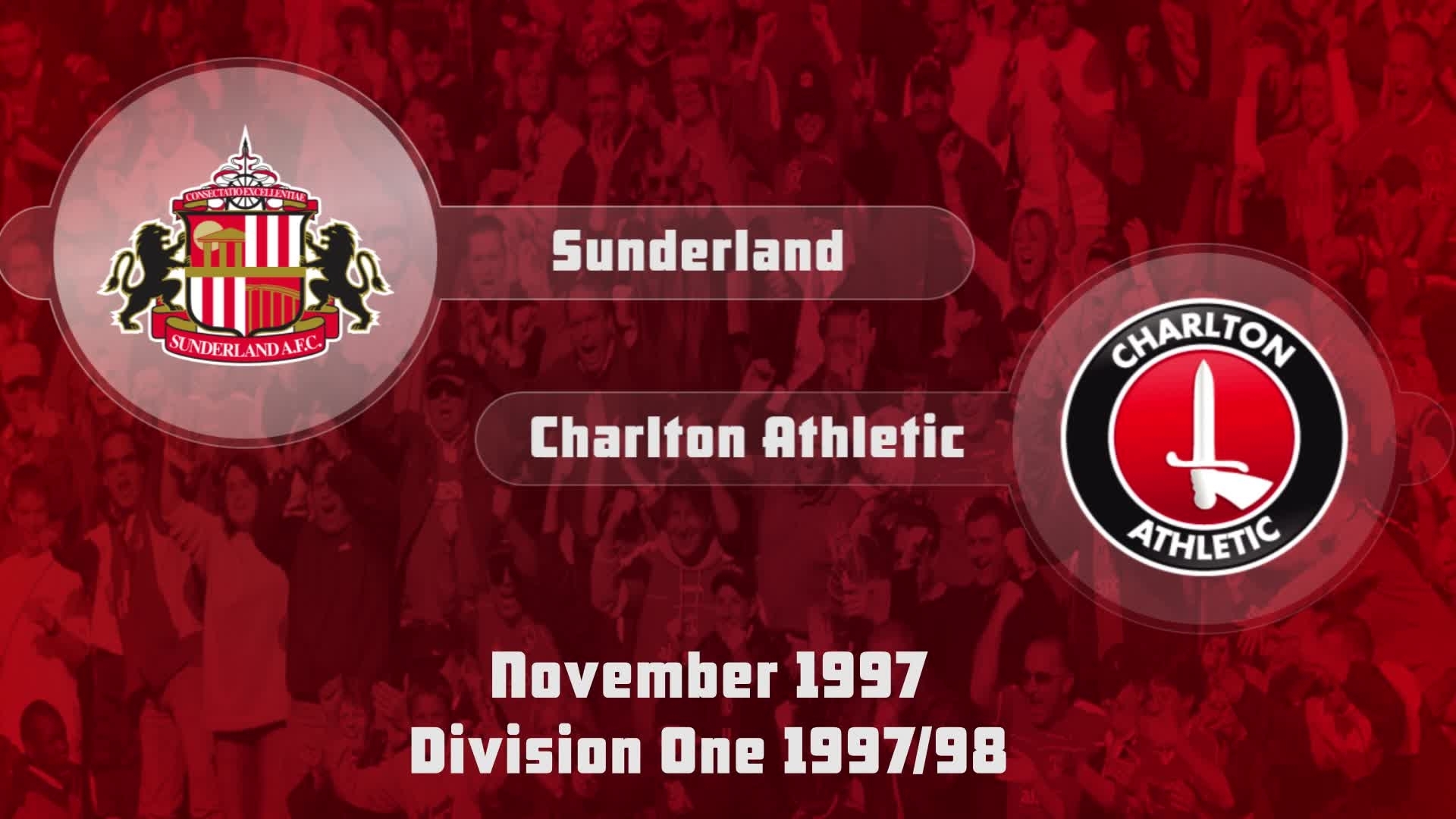 17 HIGHLIGHTS | Sunderland 0 Charlton 0 (Nov 1997)