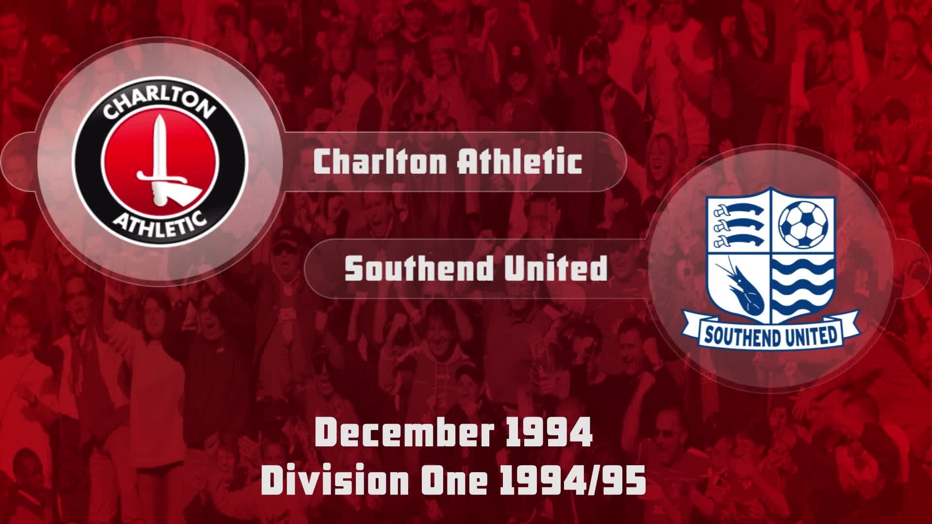 24 HIGHLIGHTS | Charlton 3 Southend 1 (Dec 1994)