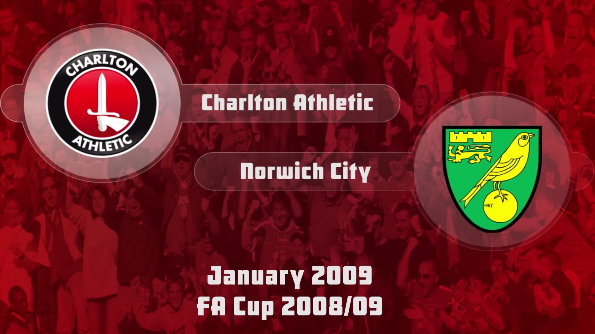 28 HIGHLIGHTS | Charlton 1 Norwich 1 (FA Cup Jan 2009)