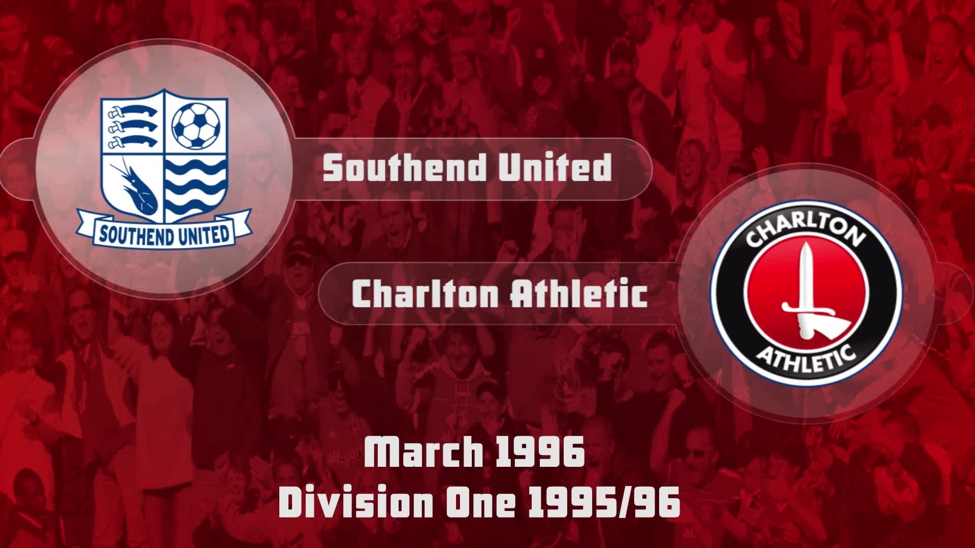 44 HIGHLIGHTS | Southend United 1 Charlton 1 (March 1996)