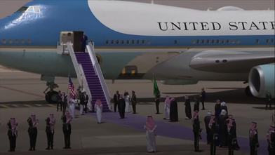 Saudi crown prince welcomes Trump to kingdom as he begins Middle ...