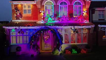 Xmas lights sale house