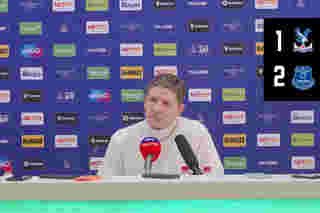 Post match press conference: Everton (H)