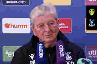 Roy speaks to the press before Leeds