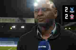 Patrick Vieira gives his thoughts on the draw with Southampton