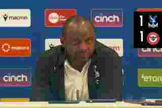 The manager faces the press after draw with Brentford