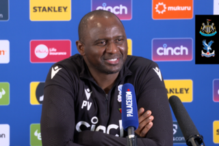 Vieira speaks to the press before Newcastle trip