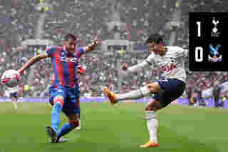 Match action: Tottenham Hotspur 1-0 Crystal Palace