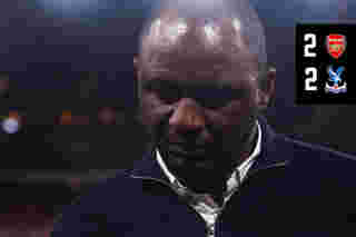 Vieira speaks to Palace TV after the 2-2 draw in north London