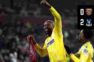 Match Action: West Ham 0-2 Crystal Palace
