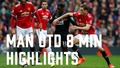 Manchester United 4-0 Crystal Palace | 8 min Highlights