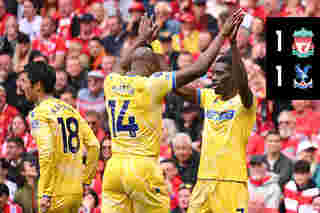 Match Action: Liverpool 1-1 Crystal Palace