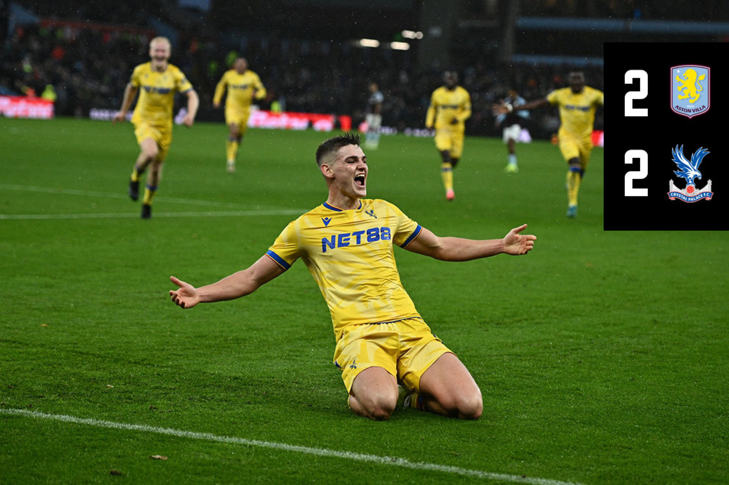 Report &amp; Highlights: Devenny earns Palace a point at Villa Park 